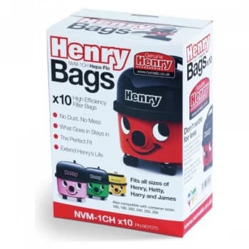 Image of Numatic NVM-1CH Replacement Vacuum Bags Pack of 10