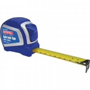 Image of Faithfull Auto-Lock Tape Measure Imperial & Metric 16ft / 5m 25mm
