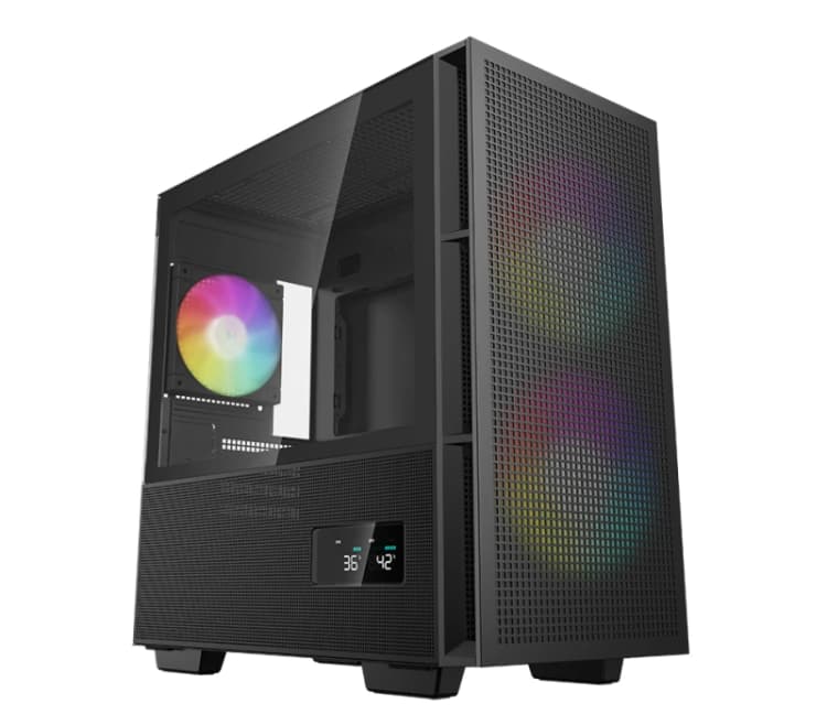 Image of Deepcool DeepCool CH360 DIGITAL Micro Tower Black R-CH360-BKAPE3D-G-1