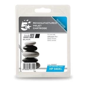 Image of 5 Star Office HP 940XL Black Ink Cartridge