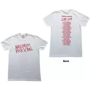 Image of Primal Scream - Maximum RnR Unisex X-Large T-Shirt - White