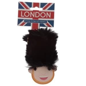 Image of London Guardsman Pom Pom Keyring