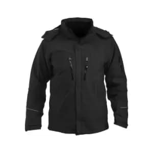 Image of Clique Mens Sanders Soft Shell Jacket (S) (Black)
