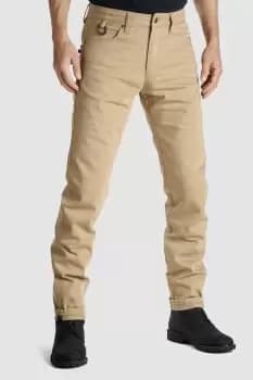 Image of Pando Moto Robby Cor 03 Motorcycle Jeans Mens Slim-Fit Cordura Camel W34/L32