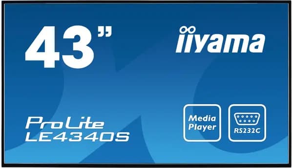 Image of iiyama 43" ProLite LE4340UHS-B1 4K Ultra HD LED Monitor