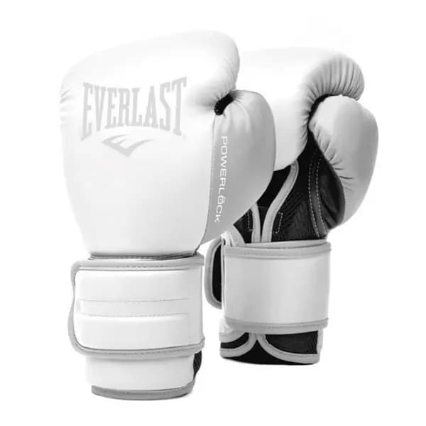 Image of Everlast Powerlock Enhanced Training Gloves - White 10oz