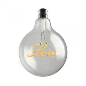 Image of Vintage 2W LED Love Globe Bulb with BC/B22 Cap