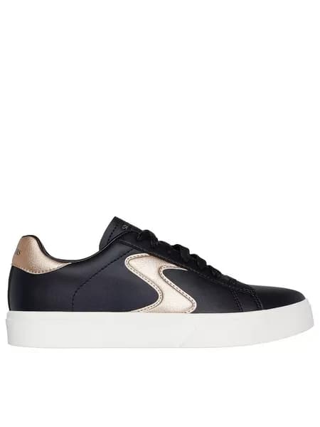 Image of Skechers Womens Eden LX - Beaming Glory Trainers UK Size 3 (EU 36) Black Rose Gold SKE2344-BKRG-3