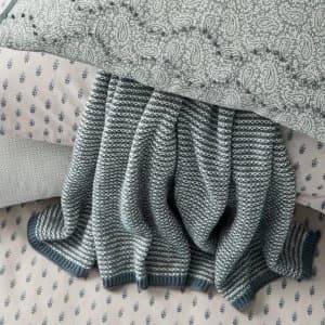 Image of Murmur Edie Lough Green Throw Dark Green