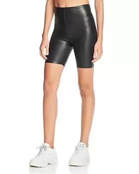 Image of Commando Perfect Control Faux-Leather Bike Shorts