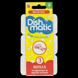 Image of Dish Matic Dishmatic Non Scratch Refills 3 Pack