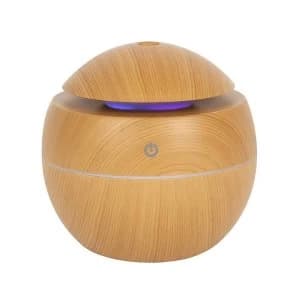Image of Small Round Wood Grain USB Powered Aroma Diffuser 150ml
