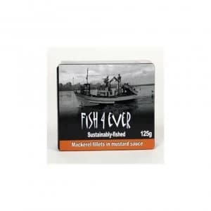 Image of Fish4ever Mackerel Fillets in Mustard Sauce 125g