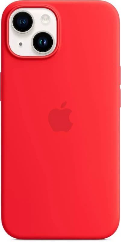 Image of Apple iPhone 14 Silicone Case with MagSafe - (PRODUCT)RED