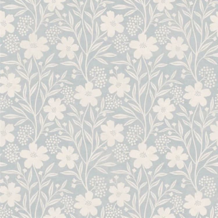 Image of Arthouse Berry Floral Soft Blue Wallpaper