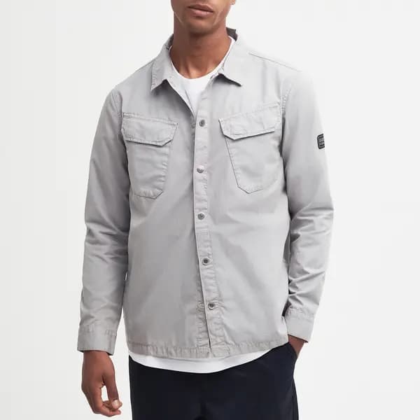 Image of Barbour International Gear Cotton Overshirt - L