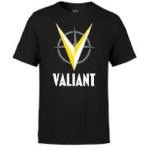 Image of Valiant Comics Logo Yellow T-Shirt - Black