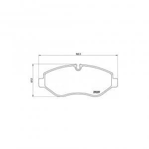 Image of Front Brake Pad Set BREMBO P A6 026