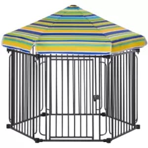 Image of Pawhut Heavy-Duty Outdoor Kennel W/ Weather-Resistant Roof
