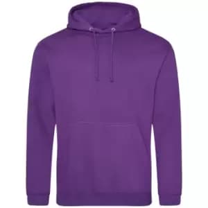 Image of Awdis Unisex Adult College Hoodie (5XL) (Purple)