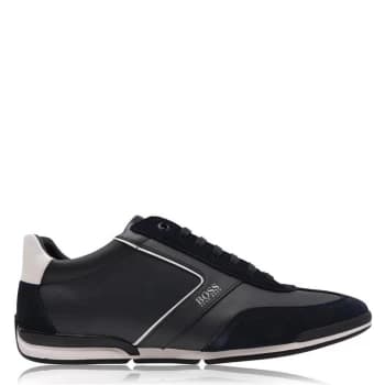 Image of Hugo Boss Saturn Low Top Trainers Navy Size 8 Men