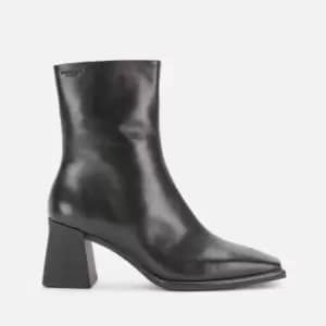 Image of Vagabond Womens Hedda Leather Heeled Boots - Black - UK 6