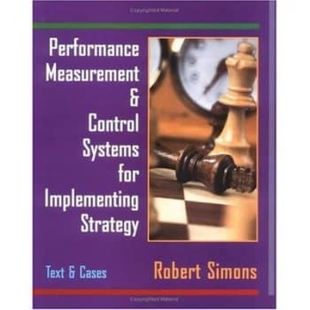 Image of Performance Measurement and Control Systems for Implementing Strategy by Robert Simons Hardback