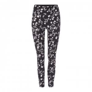 Image of DKNY Print Tights - Black