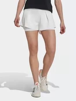 Image of adidas Tennis London Shorts, White, Size L, Women