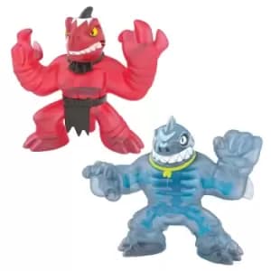 Image of Heroes of Goo Jit Zu Dino XRay Versus Pack - Thrash Vs Verapz, red