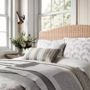 Image of Helena Springfield Paisley Kingsize Duvet Cover Set, Grey