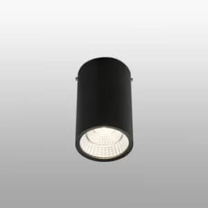 Image of Rel LED 1 Light Round Surface Mounted Downlight Black