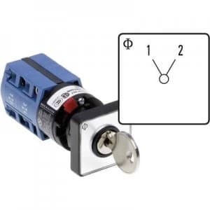 Image of Changeover switch 10 A 1 x 60 Grey Black