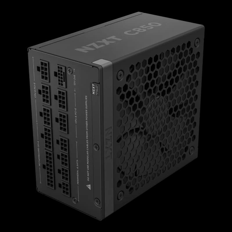 Image of NZXT C850 Fully Modular Cybernetics A- 80 Plus Gold ATX 3.1 Black PSU - PA-8G2BB-UK