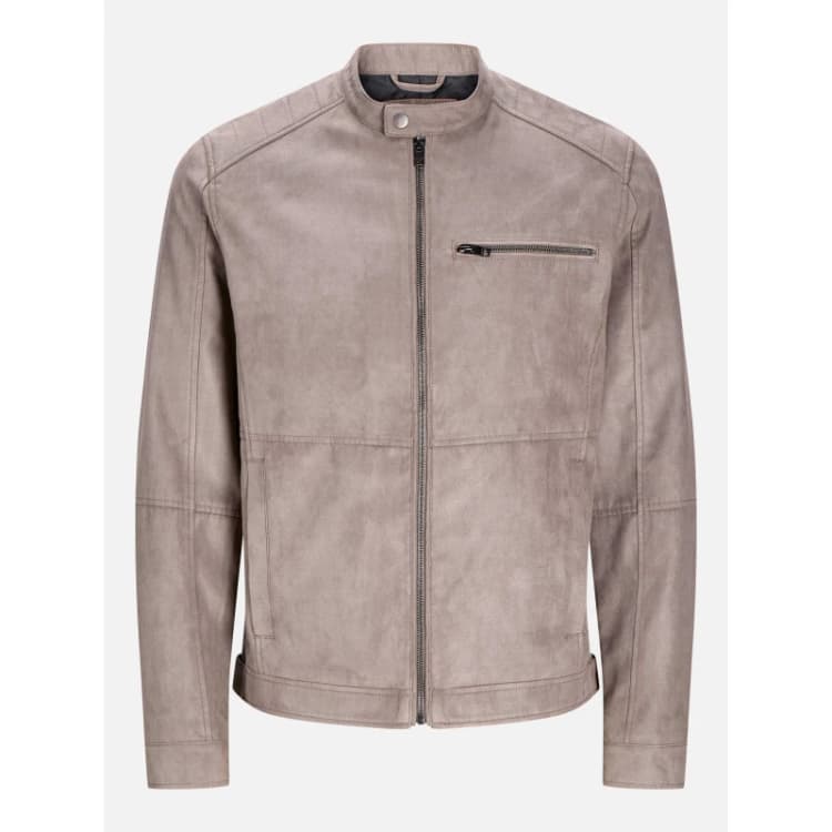 Image of Jack and Jones Dylan Biker Jacket Mens Falcon male L
