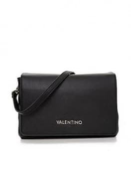 Image of Valentino By Mario Valentino Flauto Flap Over Shoulder Bag - Black