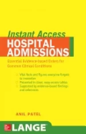 Image of lange instant access hospital admissions essential evidence based orders fo