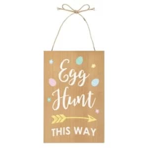 Image of Easter Egg Hunt MDF Hanging Sign