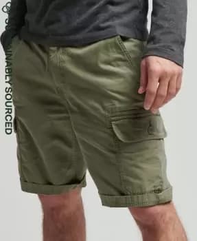 Image of Superdry Mens Organic Cotton Vintage Cargo Shorts Green / Trekking Olive - Size: 30