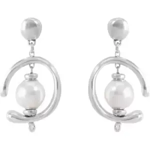 Image of Ladies UNOde50 Silver Plated Inorbit Earrings