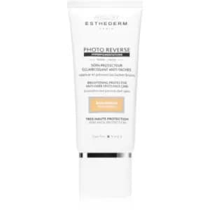 Image of Institut Esthederm Photo Reverse Brightening Protective Anti-Dark Spots Face Care Anti-Dark Spots Protective Cream High Sun Protection Shade Medium Be