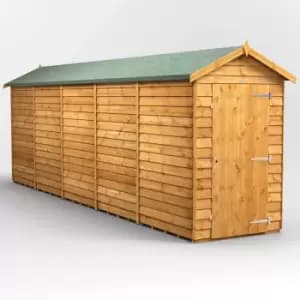 Image of 20X4 Power Overlap Apex Windowless Shed