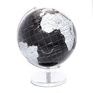 Image of Globe Silver & Black On Base By Lesser & Pavey