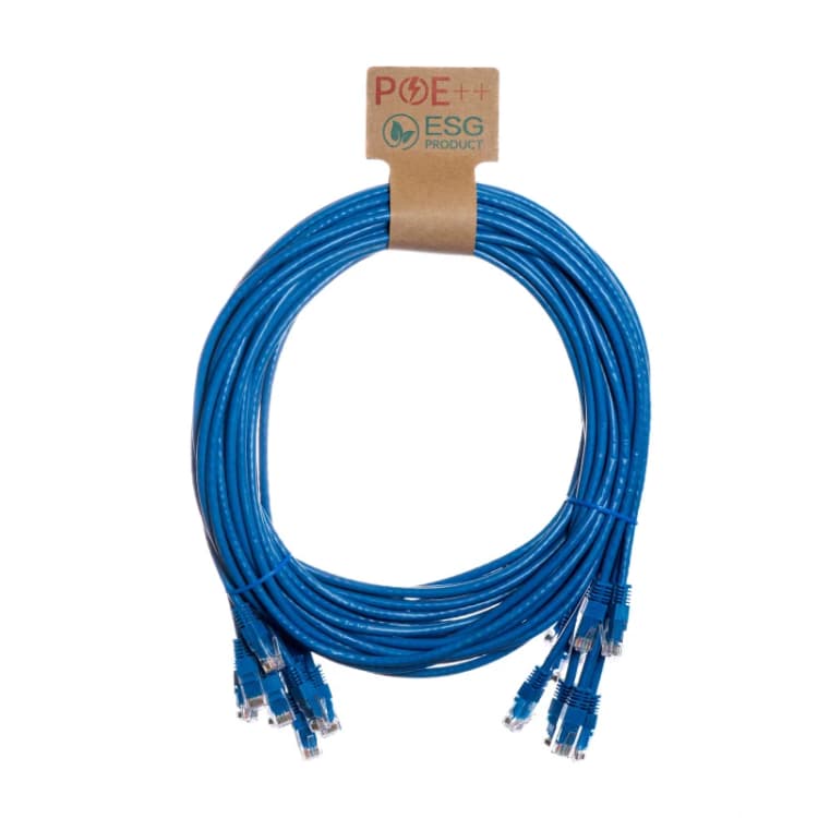 Image of Cablenet Cablenet 0.3m Cat6 RJ45 Blue U/UTP PVC 24AWG Flush Moulded Booted Patch Lead (PK10) 60-4003P