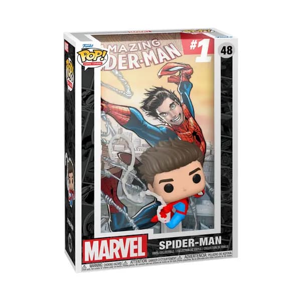 Image of Spider-Man The Amazing Spider-Man (Pop! Comic Covers) Vinyl Figurine 48 Funko Pop! multicolour
