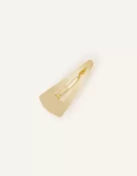 Image of Accessorize Womens Brushed Metal Triangle Clip
