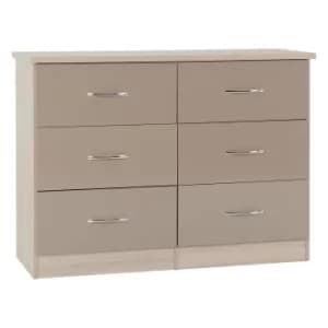 Image of Nevada Oyster 6 Drawer Chest Cream