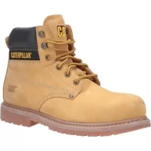 Image of Caterpillar Mens Powerplant GYW Leather Safety Boot (12 UK) (Honey) - Honey