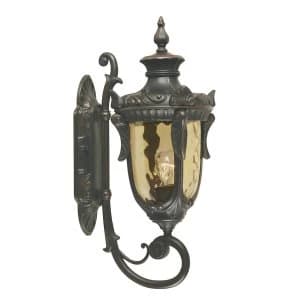 Image of 1 Light Outdoor Medium Wall Lantern Light Old Bronze IP44, E27