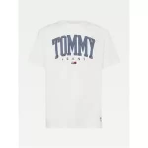 Image of Tommy Jeans Collegiate T Shirt - Beige